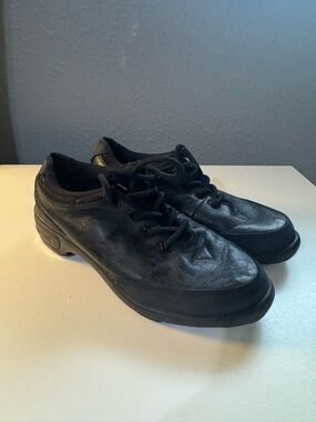 Bloch Women’s Bloch Hammer Black Leather Lace-Up Tap  Shoes